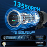 Handheld Turbo Fan, 5 Gear Wind, Battery Operated
