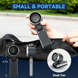 Handheld Turbo Fan, 5 Gear Wind, Battery Operated