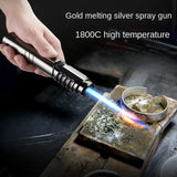 Blue Large Straight Spray Gun Inflatable Windproof Lighter