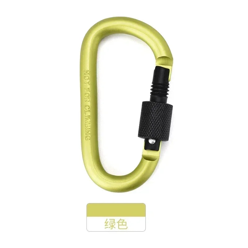1Pcs Carabiner Climbing Travel Kit Camping Equipment Alloy Aluminum Survival Gear Camp Mountaineering Hook Outdoor Carabiner