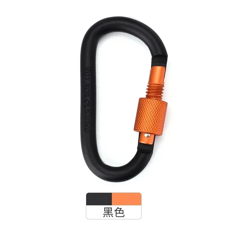 1Pcs Carabiner Climbing Travel Kit Camping Equipment Alloy Aluminum Survival Gear Camp Mountaineering Hook Outdoor Carabiner
