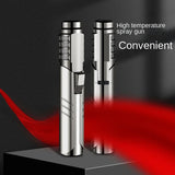 Blue Large Straight Spray Gun Inflatable Windproof Lighter
