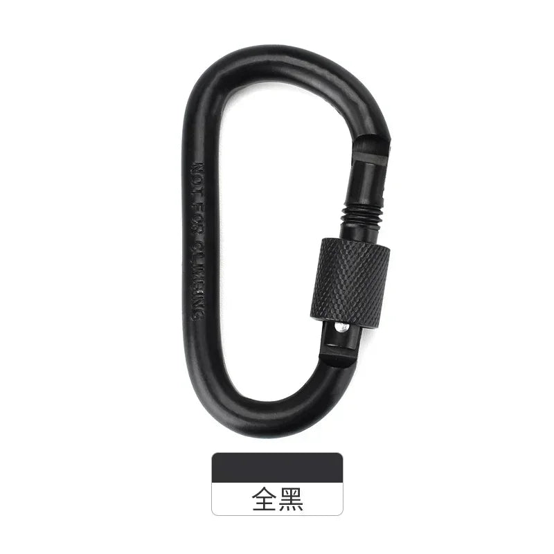 1Pcs Carabiner Climbing Travel Kit Camping Equipment Alloy Aluminum Survival Gear Camp Mountaineering Hook Outdoor Carabiner