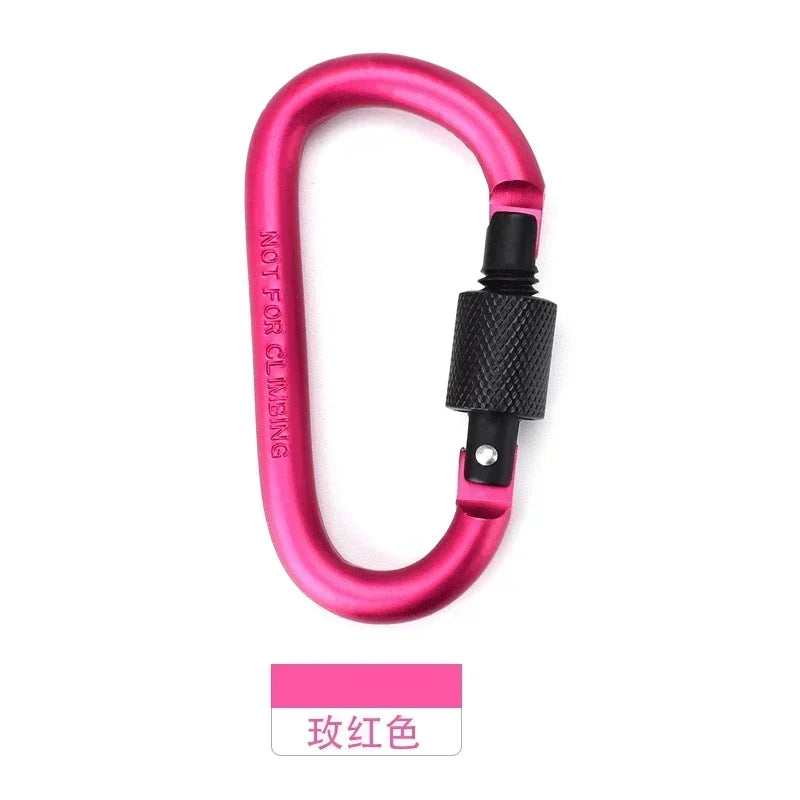 1Pcs Carabiner Climbing Travel Kit Camping Equipment Alloy Aluminum Survival Gear Camp Mountaineering Hook Outdoor Carabiner