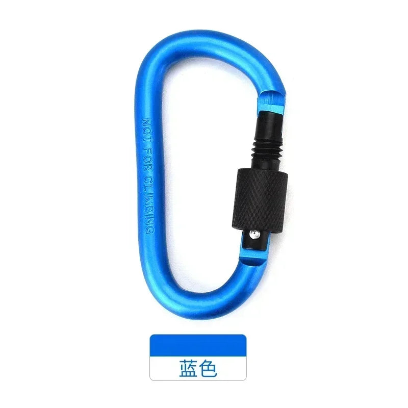 1Pcs Carabiner Climbing Travel Kit Camping Equipment Alloy Aluminum Survival Gear Camp Mountaineering Hook Outdoor Carabiner