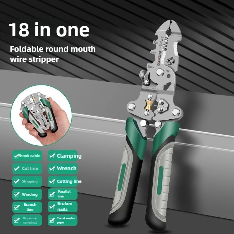 Multi Functional Foldable Electrician Specific Wire Cutting Pliers