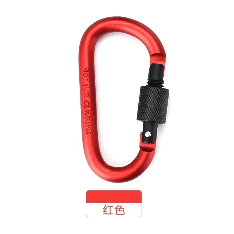 1Pcs Carabiner Climbing Travel Kit Camping Equipment Alloy Aluminum Survival Gear Camp Mountaineering Hook Outdoor Carabiner