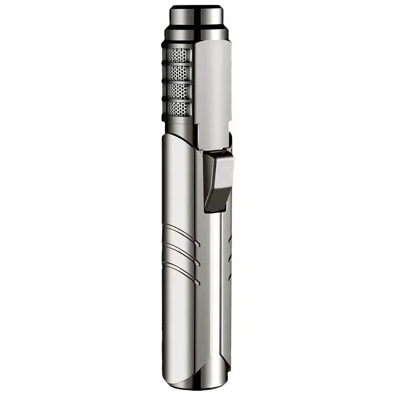Blue Large Straight Spray Gun Inflatable Windproof Lighter