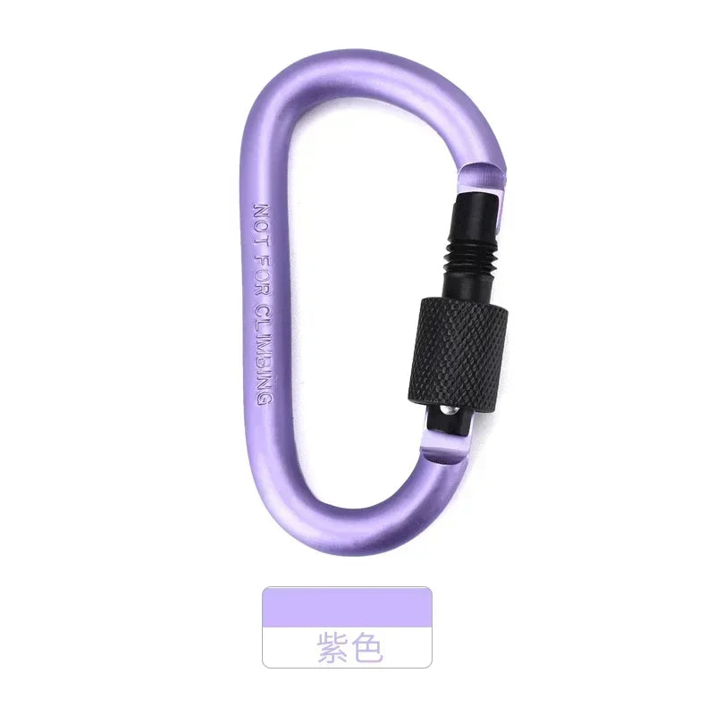 1Pcs Carabiner Climbing Travel Kit Camping Equipment Alloy Aluminum Survival Gear Camp Mountaineering Hook Outdoor Carabiner